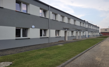 Zagospodarowanie terenu przy nowo powstałych budynkach socjalnych